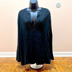 💖 3 for $20 ✅ Vince Women Size 10 Black Silk V-Neck Long Sleeves